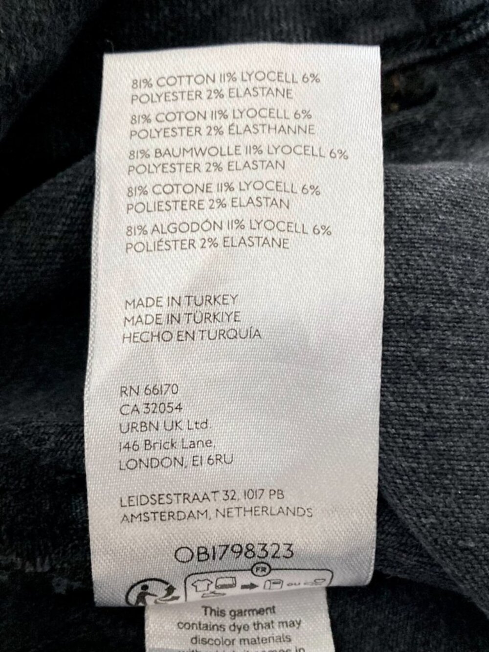 Pilcro x Anthropologie Wide Leg Cropped Utility High Rise Jeans Size 28P Black - Picture 8 of 9